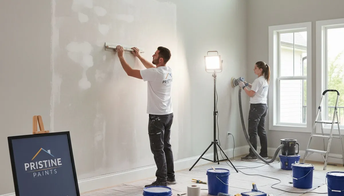 Professional drywall repair and wall restoration by house painters in Dayton, OH