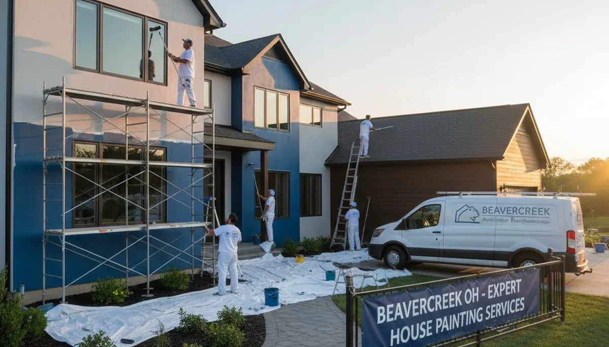 Professional house painting service in Dayton, OH for residential exterior and interior projects