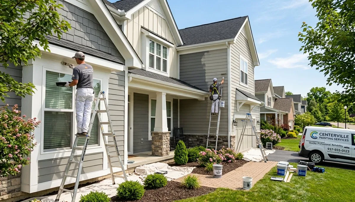 Professional house painters in Dayton OH providing expert residential exterior painting services