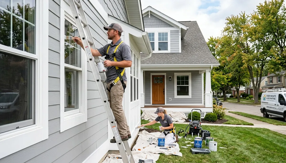 Professional house painters in Dayton OH providing expert residential exterior painting services