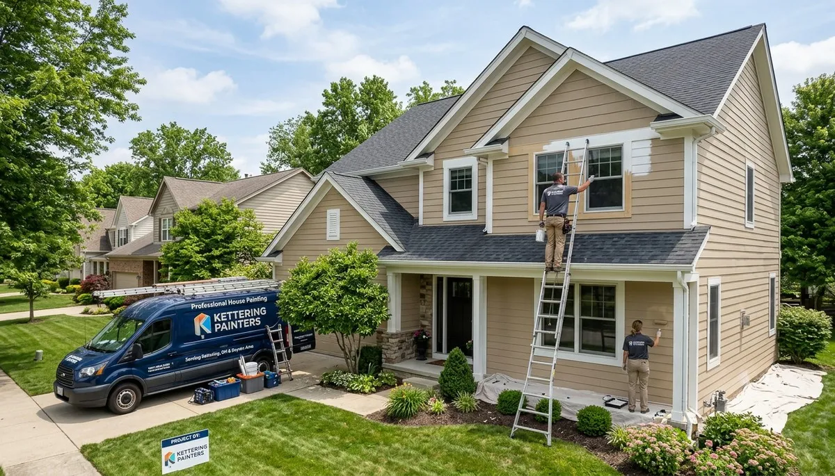 Professional house painters in Dayton OH providing expert residential exterior painting services