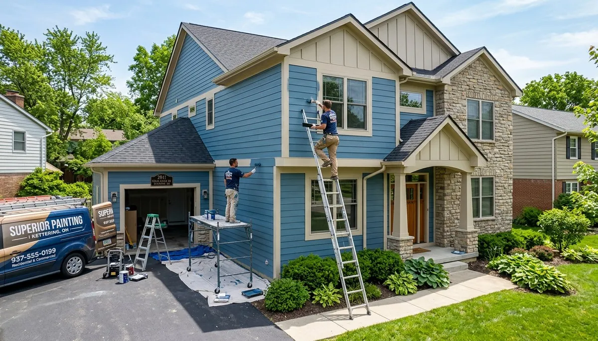 Professional house painters in Dayton OH providing exterior and interior painting services