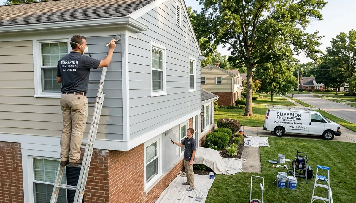 Professional house painters in Dayton OH providing exterior home painting services
