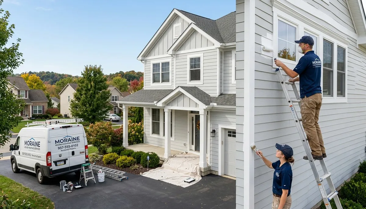 Professional house painters in Dayton OH providing expert residential exterior painting services