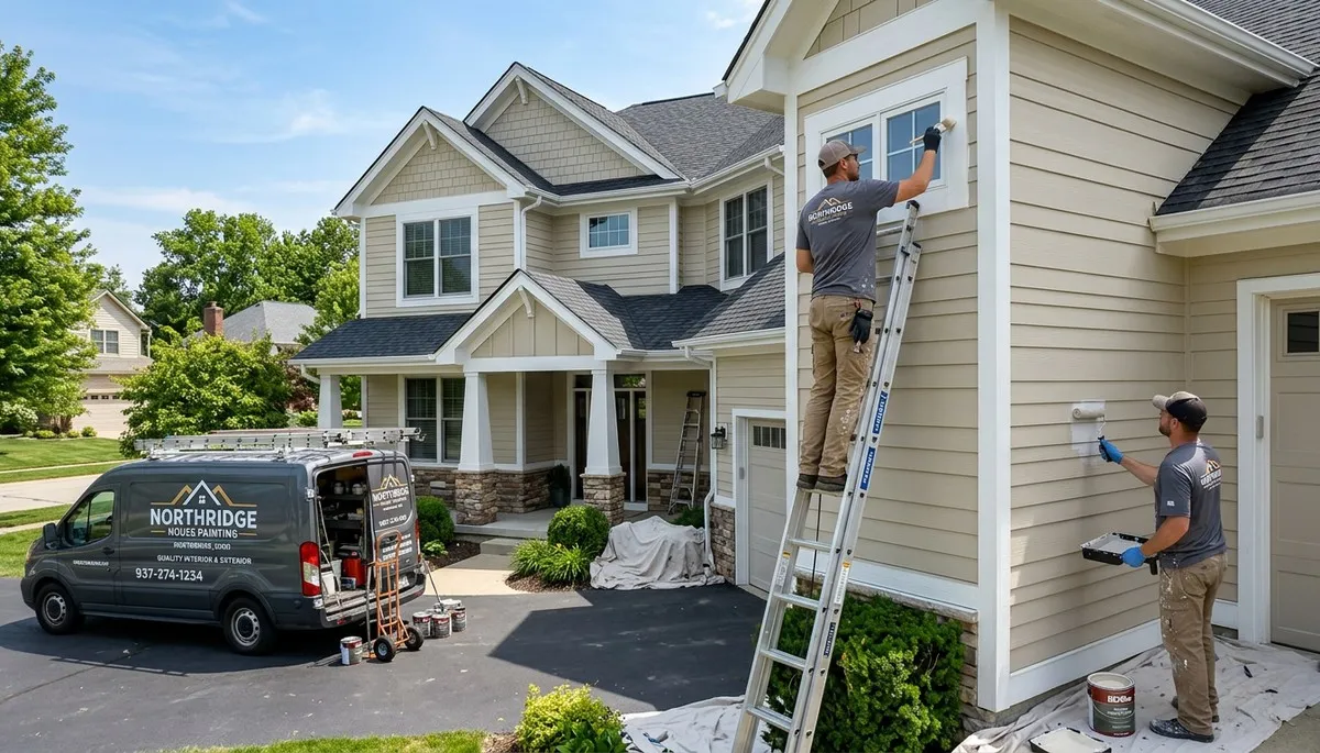 Professional house painters in Dayton OH providing expert residential exterior painting services