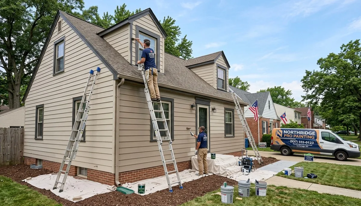 Professional house painters in Dayton OH providing expert residential exterior painting services