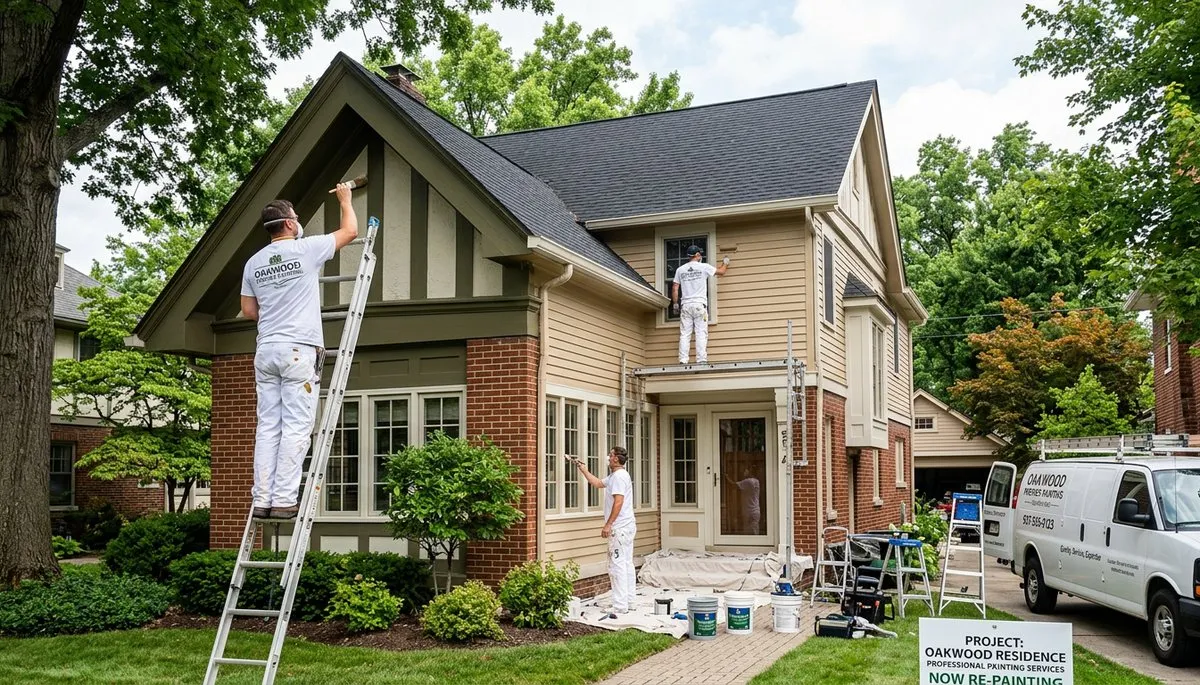 Professional house painters in Dayton OH providing expert exterior home painting services