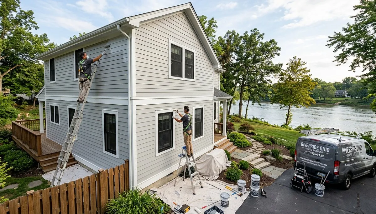 Professional house painters in Dayton OH providing expert residential exterior painting services