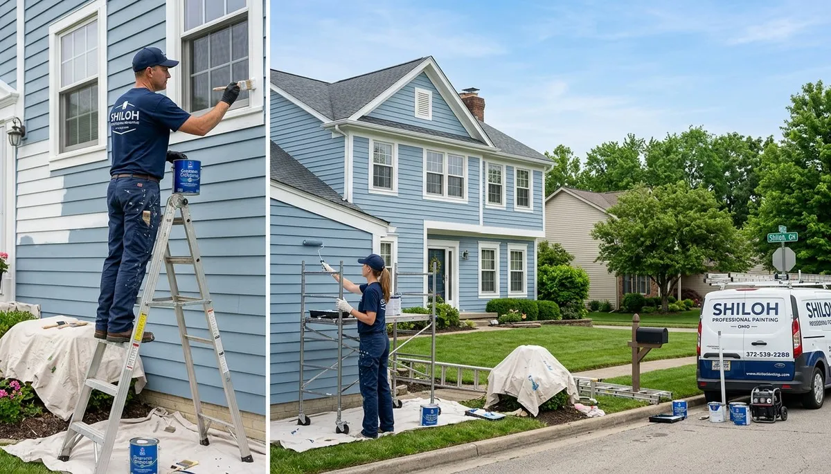 Professional house painters in Dayton, OH providing expert exterior home painting services
