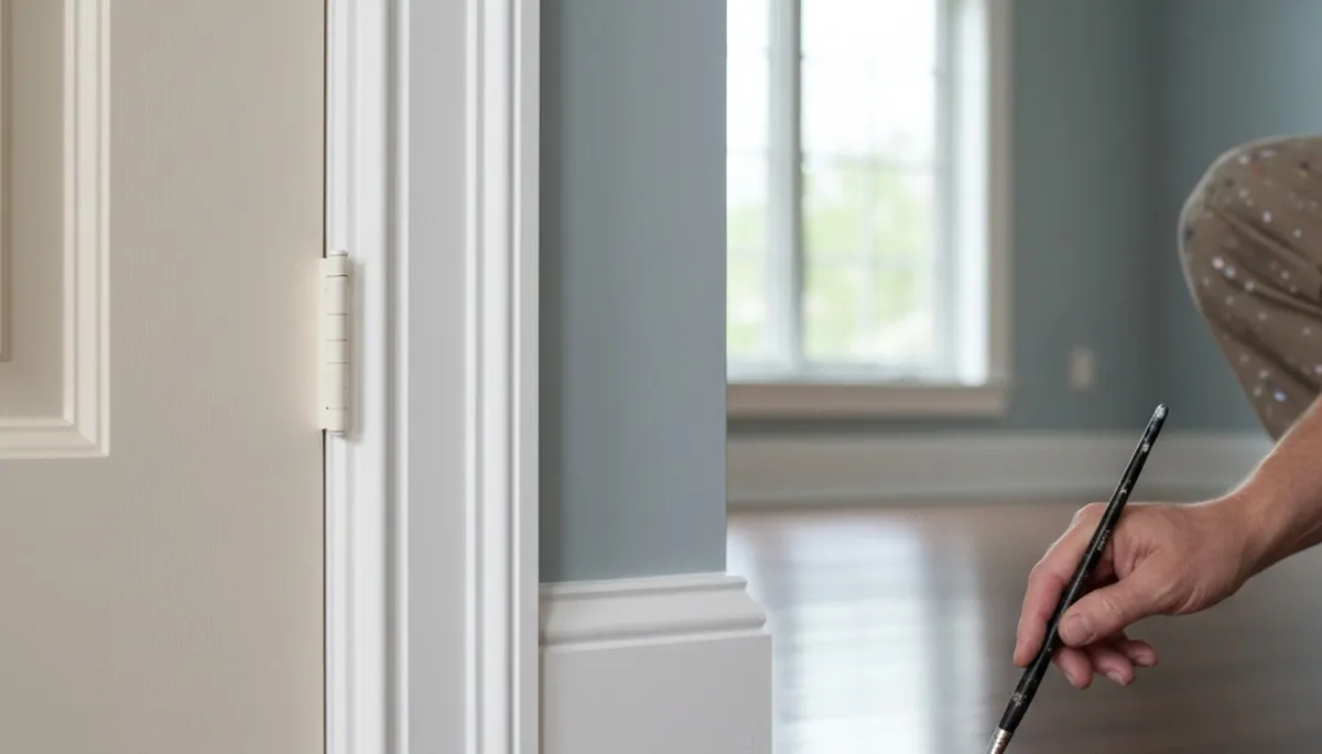 Professional interior trim painting in Dayton, OH highlighting crisp edges and detailed home finishes